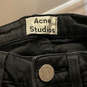 Black Acne Skinny Jeans